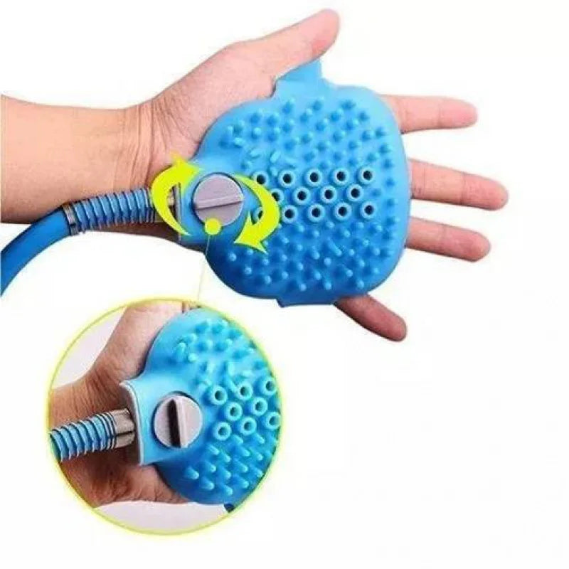 Pet Silicone Hose Massager Glove For Bath Dogs and Cats