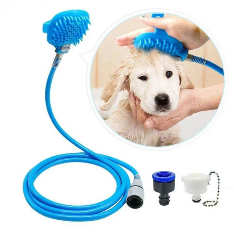 Pet Silicone Hose Massager Glove For Bath Dogs and Cats